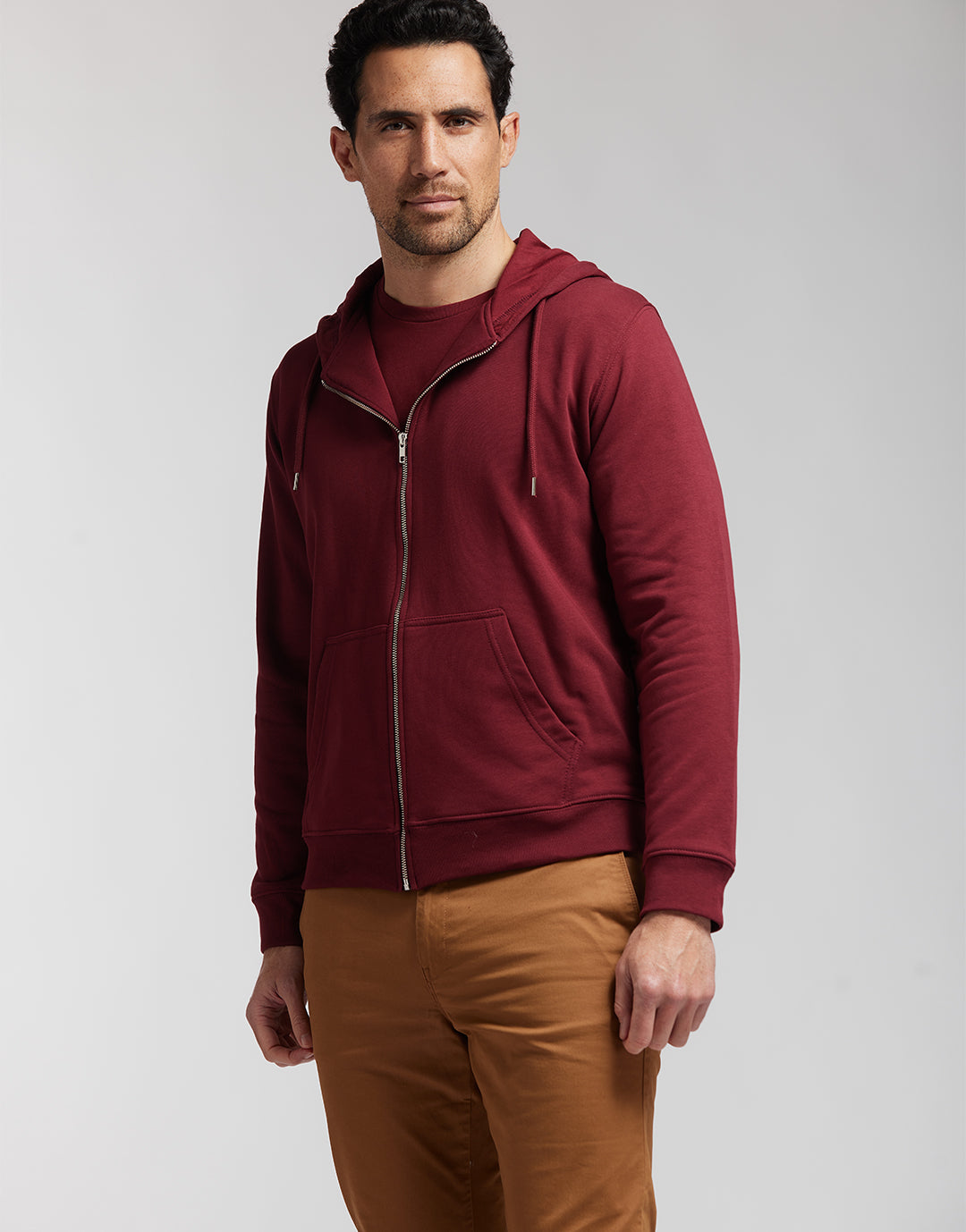 Montaigne - Hoodie zippé coton bio unisexe - couleurs - Made in France