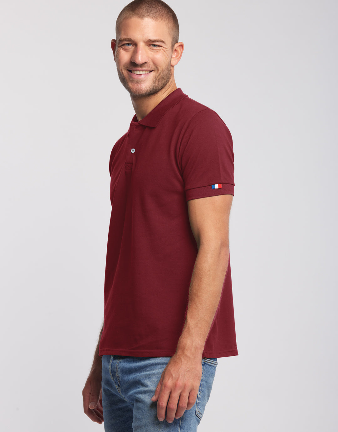 Sartre - Polo coton bio homme - couleurs - Made in France