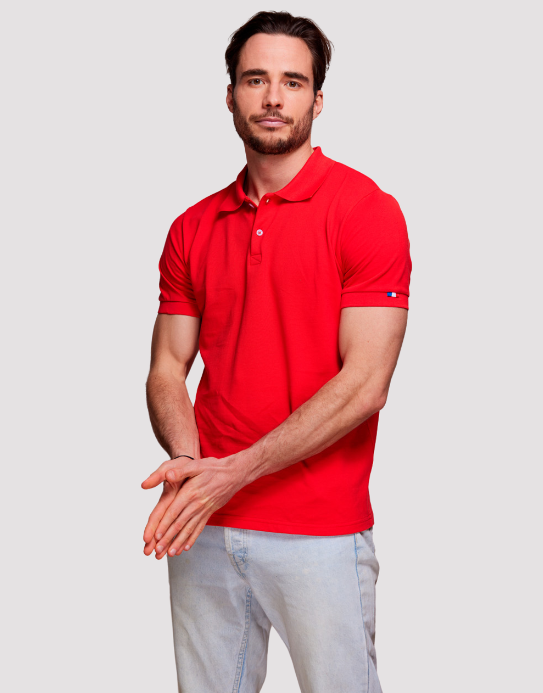 Sartre - Polo coton bio homme - couleurs - Made in France