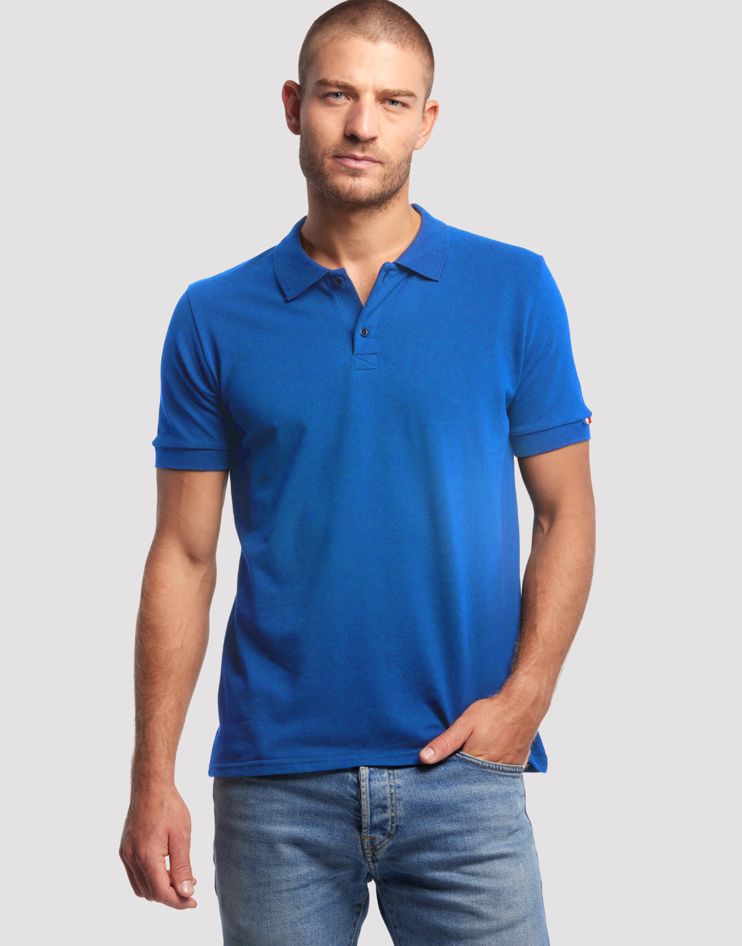 Sartre - Polo coton bio homme - couleurs - Made in France