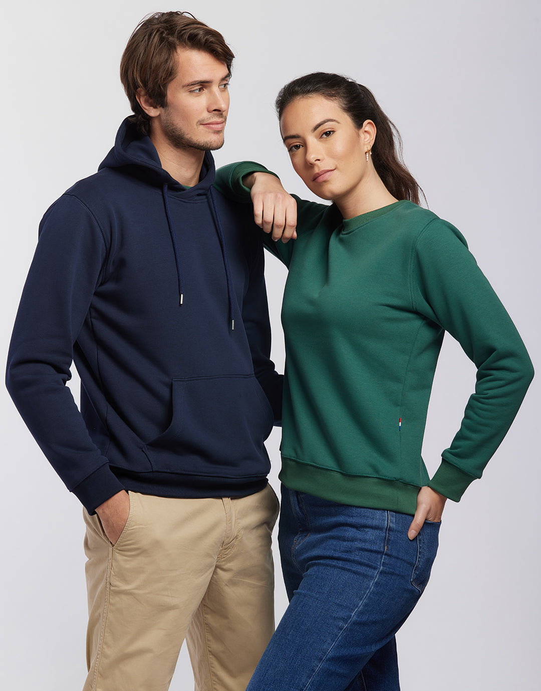 Voltaire - Sweatshirt coton bio unisexe - couleurs - Made in France